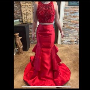 BRAND NEW RED PROM DRESS! With tags!!!!